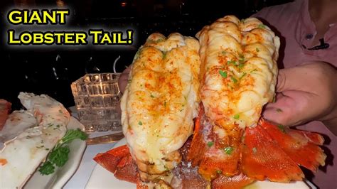 BIGGEST Lobster Tails in Las Vegas Eating at the OLDEST  BEST Steakhouse in Las Vegas Golden Steer